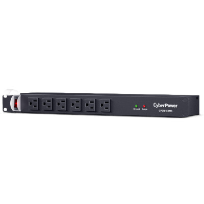 CyberPower CPS1615RMS Rackmount surge protector, 15-Amp, 1800 Joules, 16 NEMA 5-15R outlets